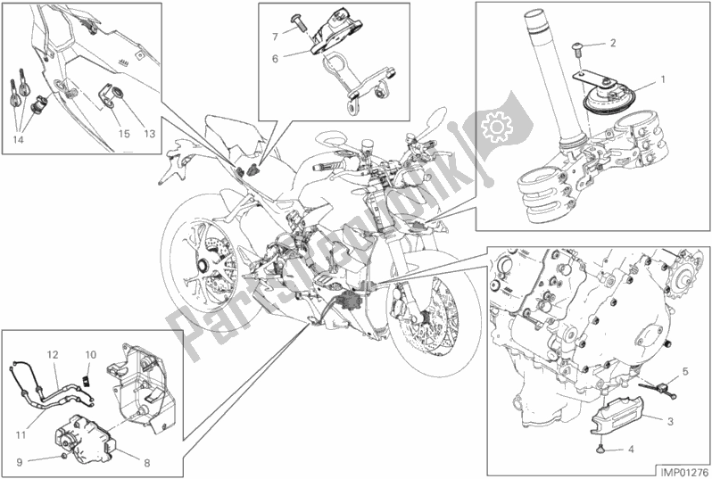 All parts for the 13e - Electrical Devices of the Ducati Streetfighter V4 USA 1103 2020